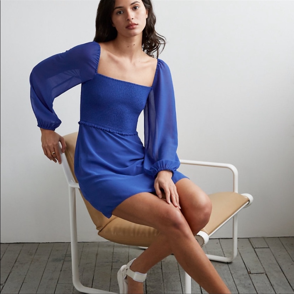 Aritzia Wilfred Villa Dress Azure Blue